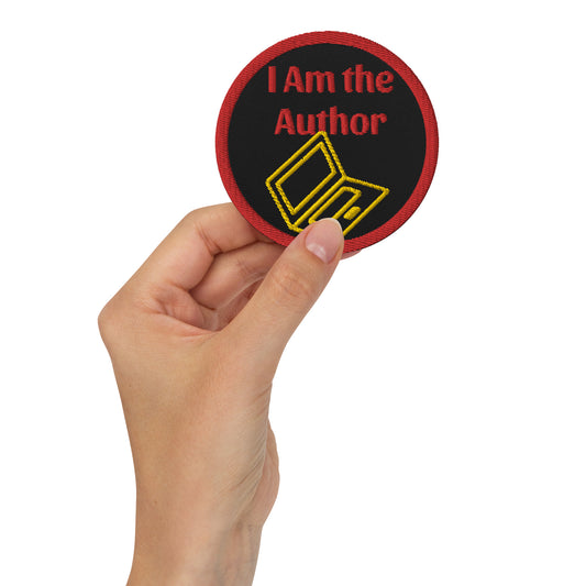 I am the Author Circular Embroidered patches