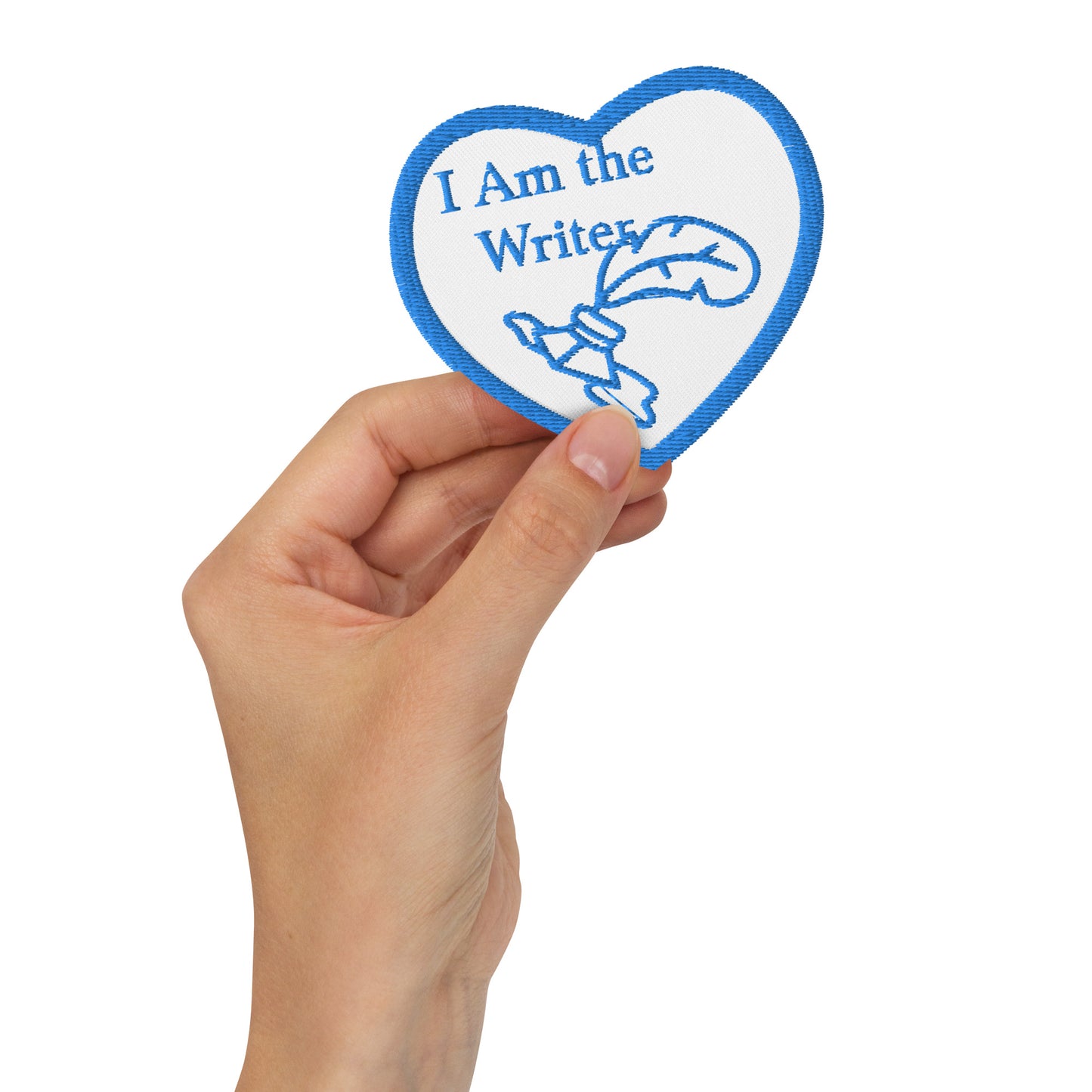I am the Writer Heart Embroidered patches