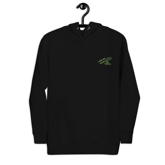 Black and Green I am the Author Unisex Hoodie